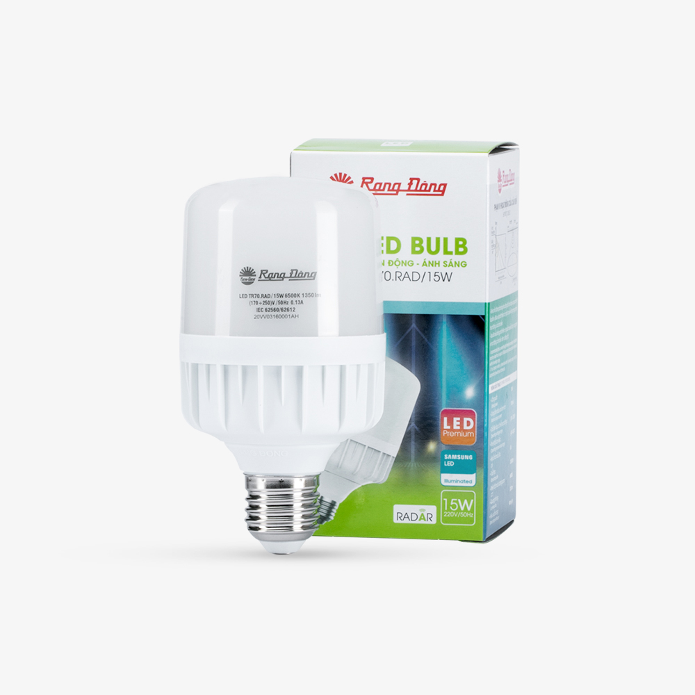 Bóng đèn LED BULB Cảm biến 15W